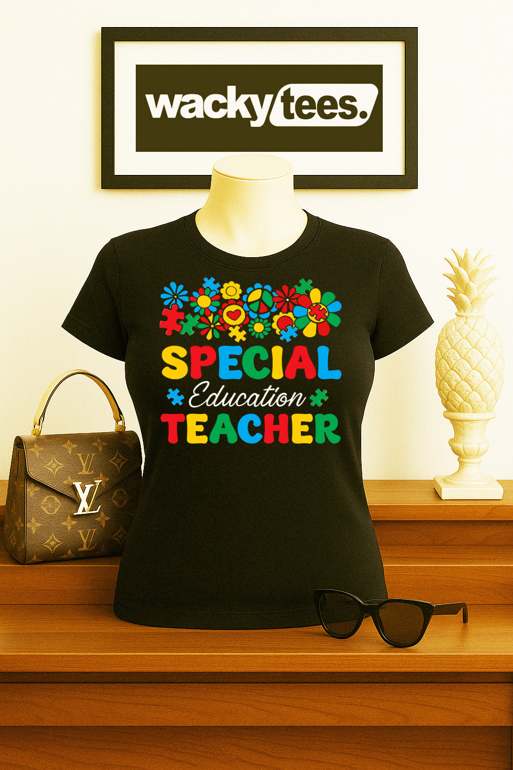 Special Education Teacher Autism Awareness Graphic Tee Shirt