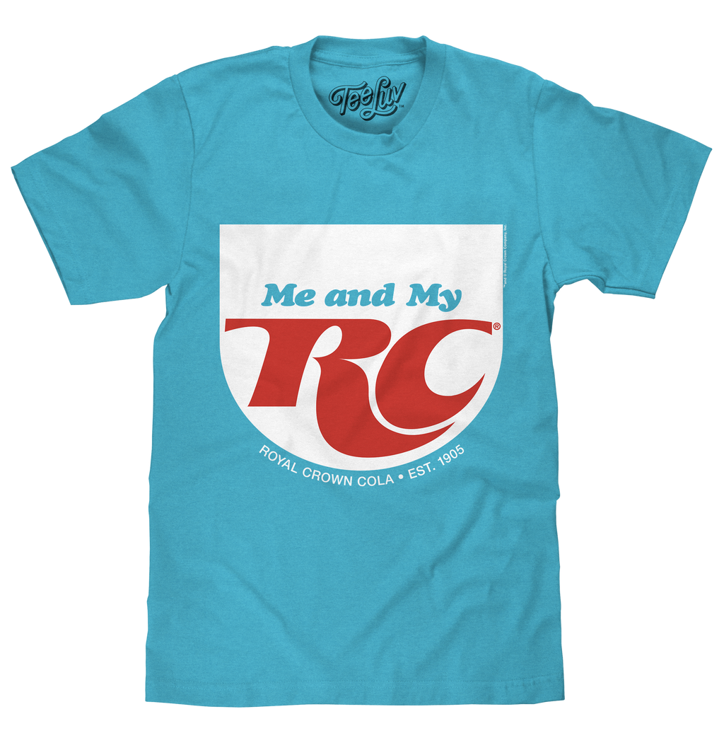 RC Cola Me and My RC Royal Crown Soda T-Shirt - Aqua Blue