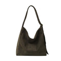 Meryl Oversize Suede Adjustable Hobo Carryall Shoulder Bag