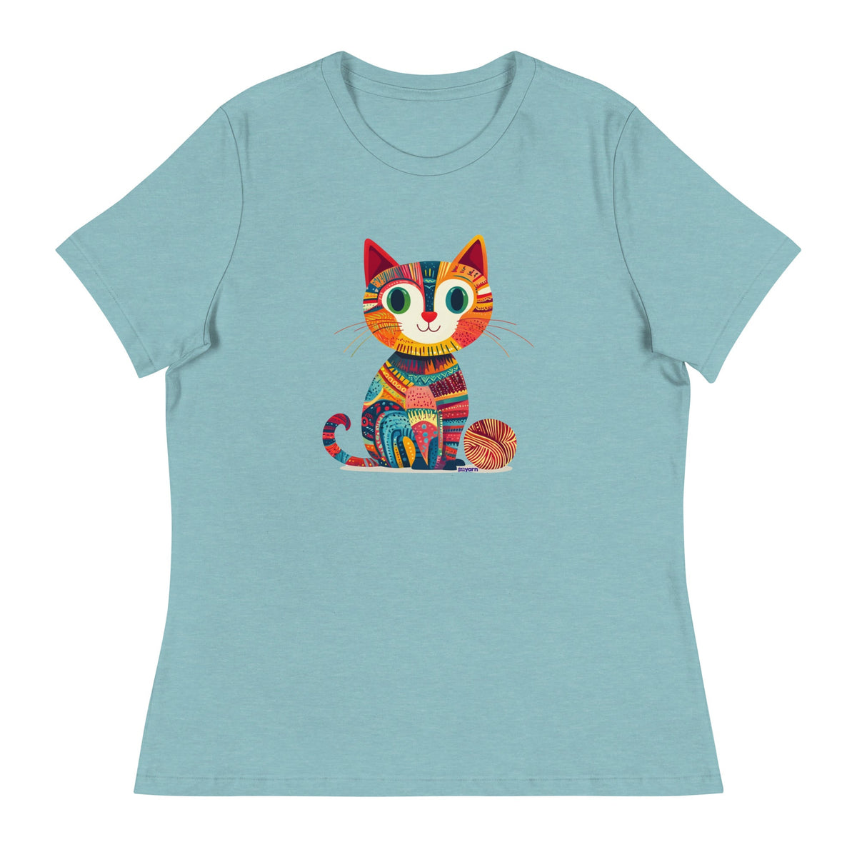 “Yarn Whiskers” Women’s Relaxed Fit T-Shirt – Designed by Nicole Snow